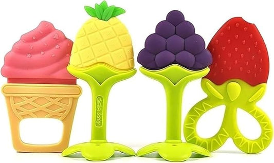 Silicone Baby Teether BPA Free | Food Grade Teething Toy 0-12M