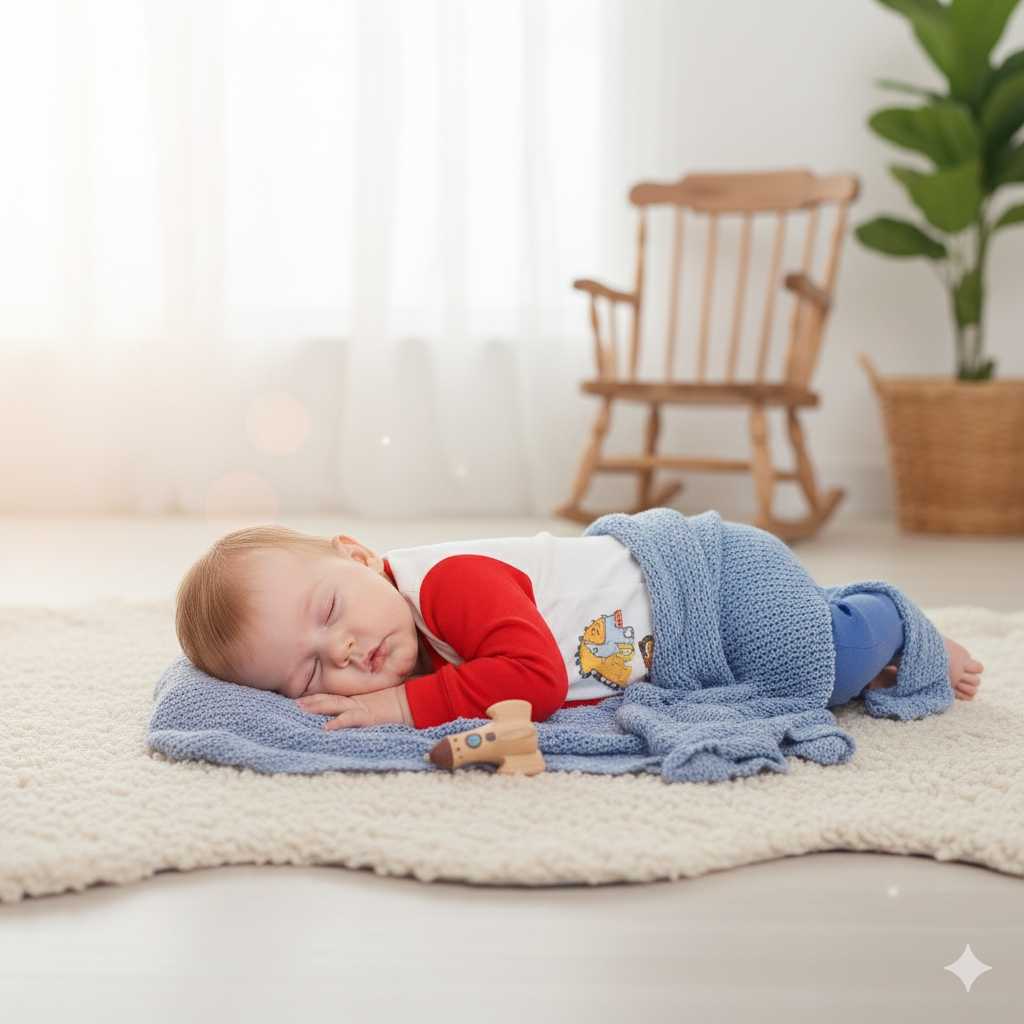 Comfortable Baby Winter Outfit with Full Sleeves and Front Button Closure