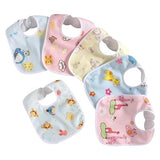 WooAttire Waterproof Baby Bibs – Multicolor Cotton Feeding Set for Infants 6–12 Months