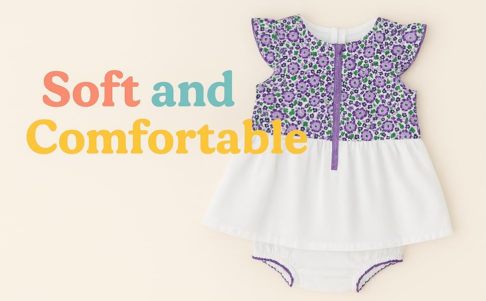 Cute Newborn Baby Girl Frock with Panty – WooAttire Soft Cotton Dress