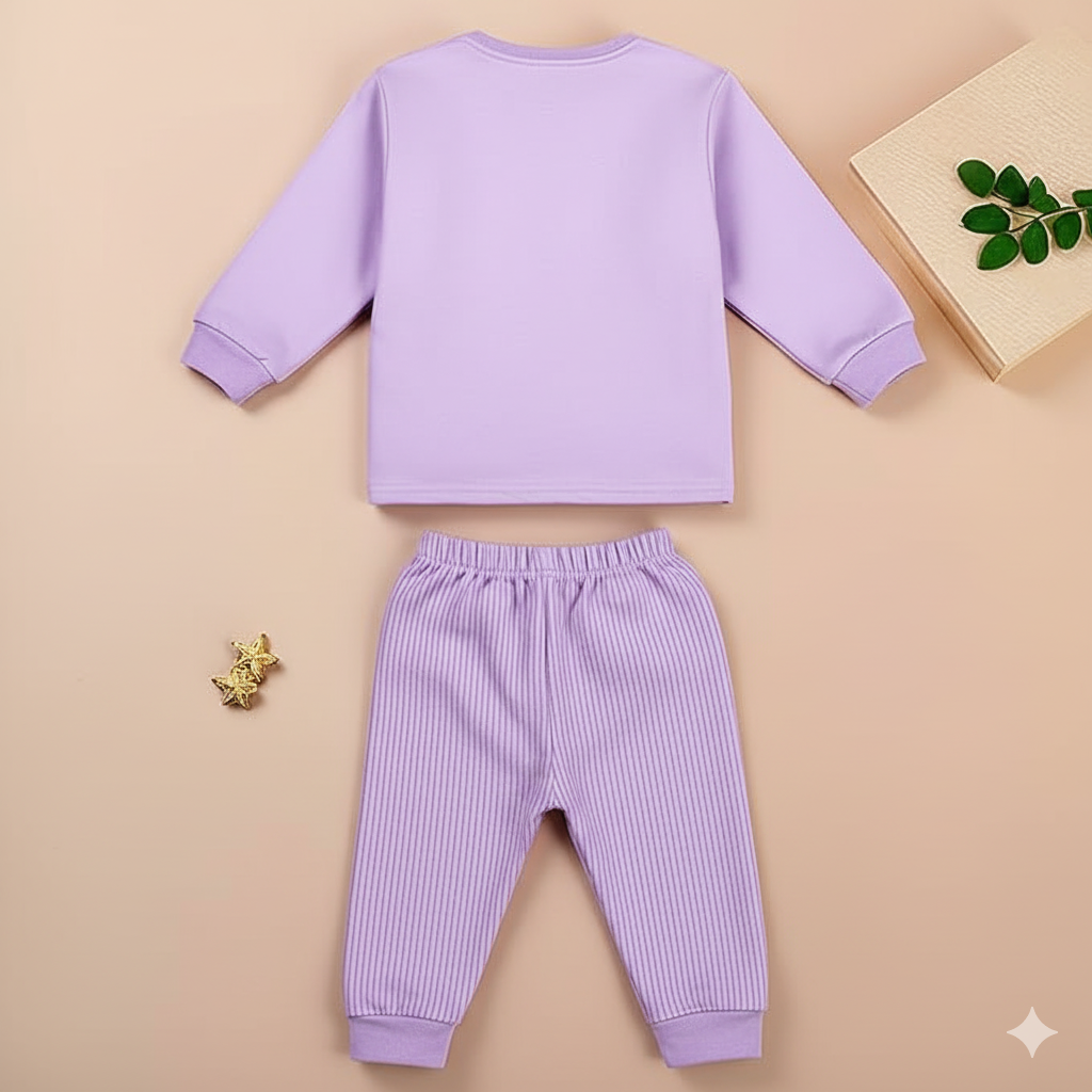 Purple Newborn Baby Boy & Girl Winter Outfit – WooAttire Fashion