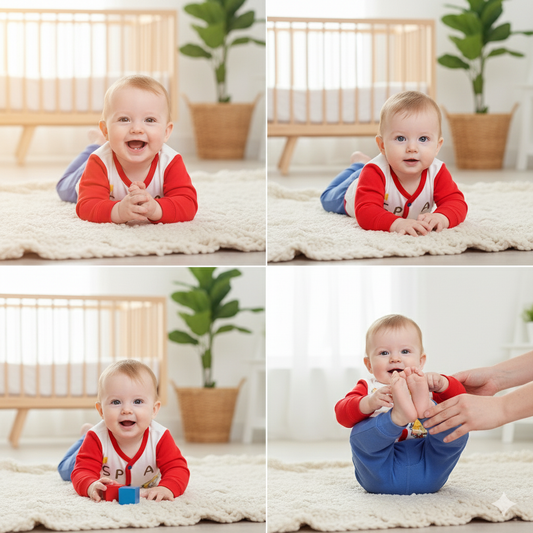 WooAttire Newborn Baby Winter Dress Set – Cozy Fleece & Cotton with Cute Lion Print