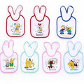 7 Pcs Baby Bib Set 0-24 Months | Soft Cotton Feeding Bibs Waterproof
