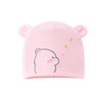Baby Pink Bunny Ear Cotton Cap for Girls for 0–12 Months