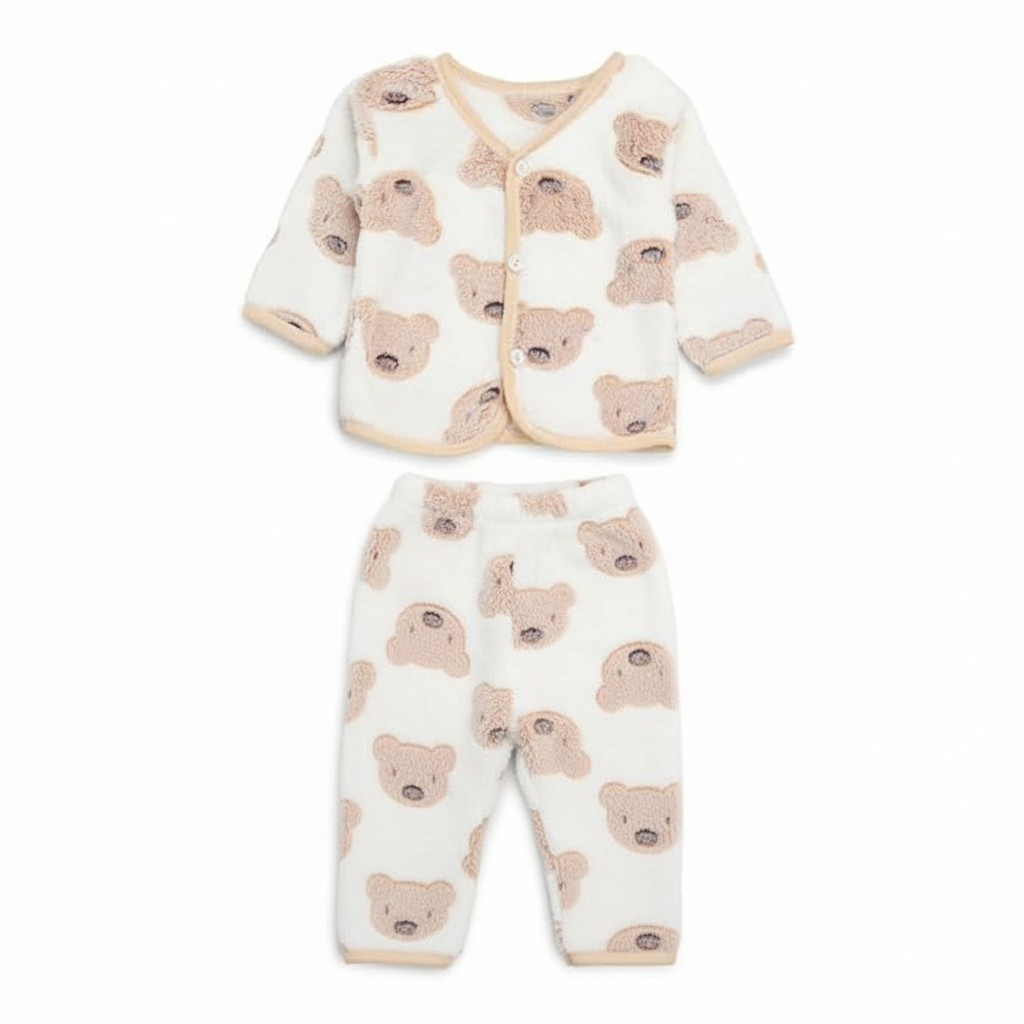 Warm and Cozy Newborn Baby Winter Dress Set – WooAttire Soft Fleece Fabric
