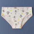 Children's underwear with a pattern on a blue background