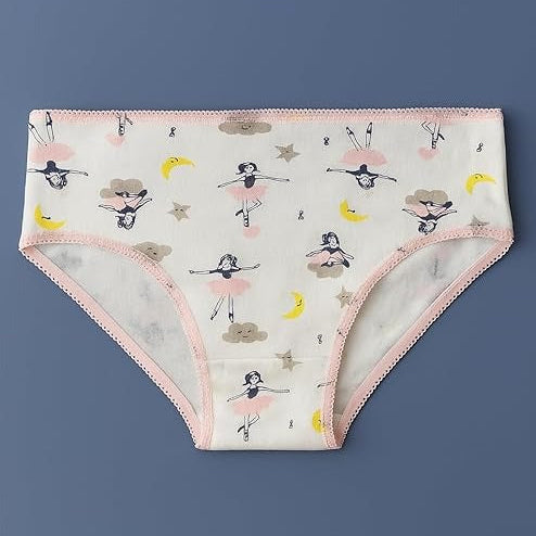 Children's underwear with a pattern on a blue background