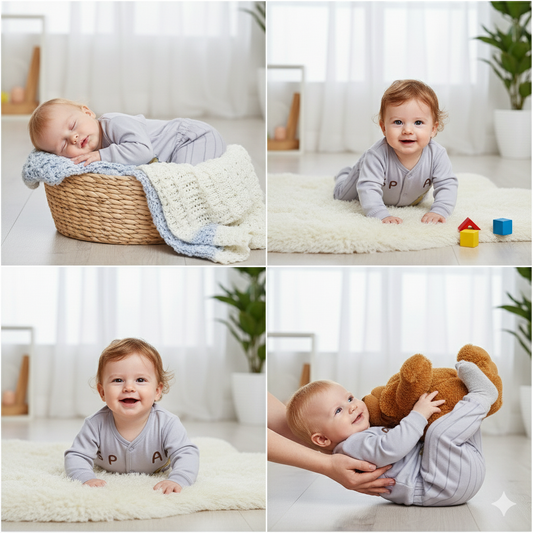 WooAttire newborn baby fleece winter set – 2-piece outfit 0–3 months