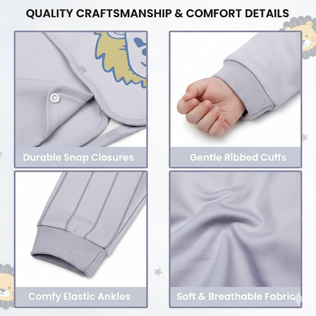 Baby winter wear 0–3 months – comfortable fleece clothing