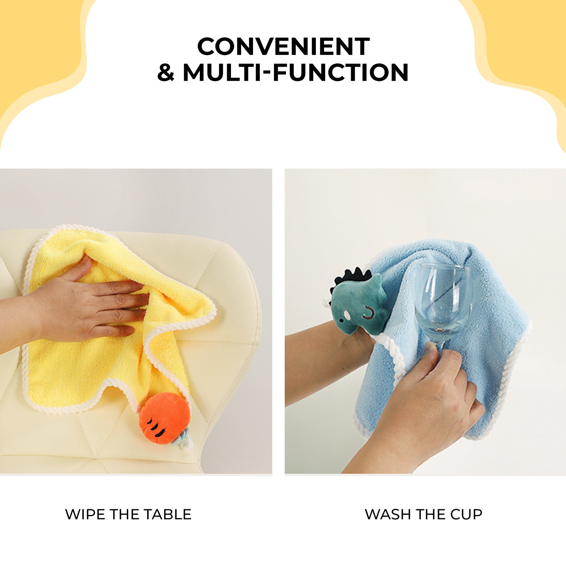 Adorable Fruit, Star, and Animal Cartoon Towels – WooAttire Baby Collection