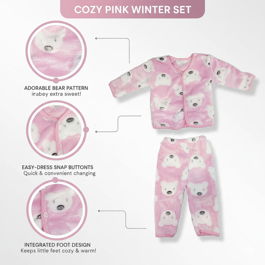 Infant Warm Winter Dress with Cute Prints – WooAttire Baby Clothing Collection