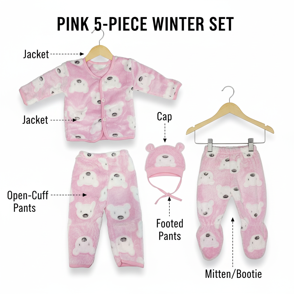 Soft & Gentle Newborn Baby Winter Wear – WooAttire Premium Fleece Fabric