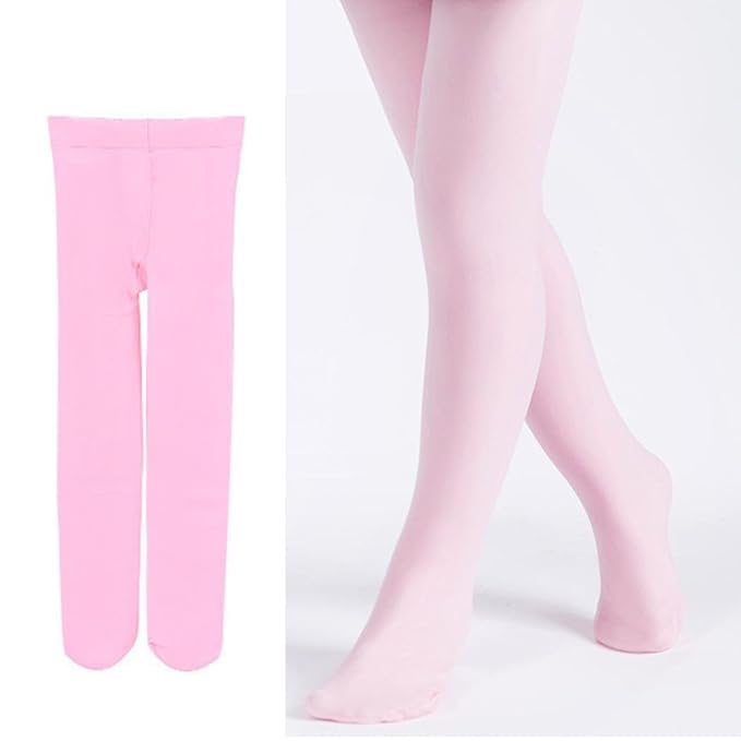 Pink tights displayed on a white background