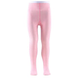 Pink tights on a white background
