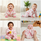 Infant White Winter Clothing Set – Cozy 5-Piece Outfit for Newborns