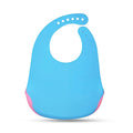 Aqua Blue BPA-Free Baby Bib – Adjustable & Reusable