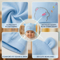 Baby Cotton Cap with Cute Bear Print (Pack of 1)