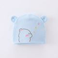 Baby Cotton Cap with Cute Bear Print (Pack of 1)