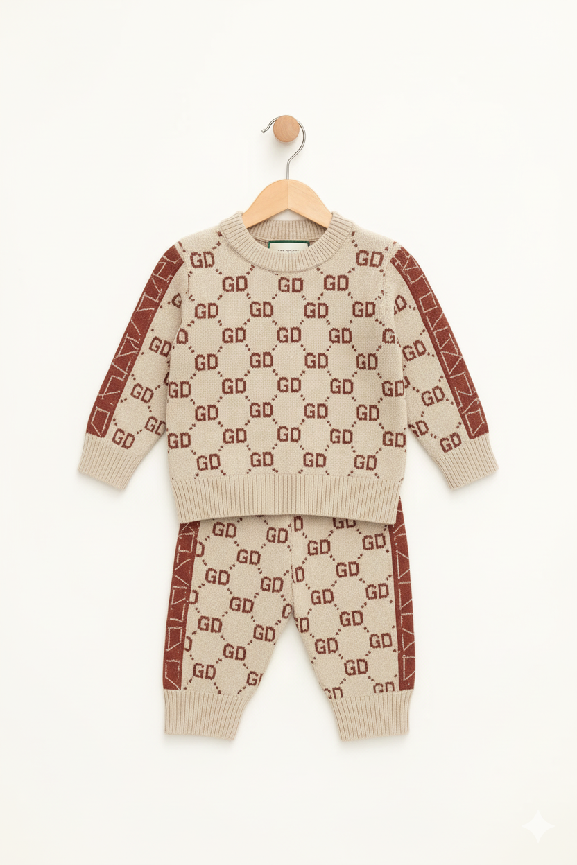 Warm Full Sleeve Baby Sweater with Matching Pants