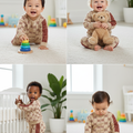 Soft Knitted Brown Baby Winter Set – Sweater and Pants