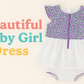 Stylish Floral Print Baby Girl Dress with Elastic Panty – WooAttire Infant Wear