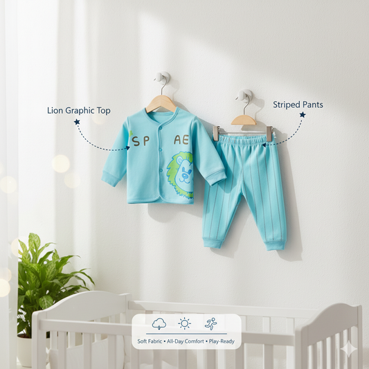 WooAttire Green 2-Piece Baby Winter Set 0–3 Months – Full Outfit