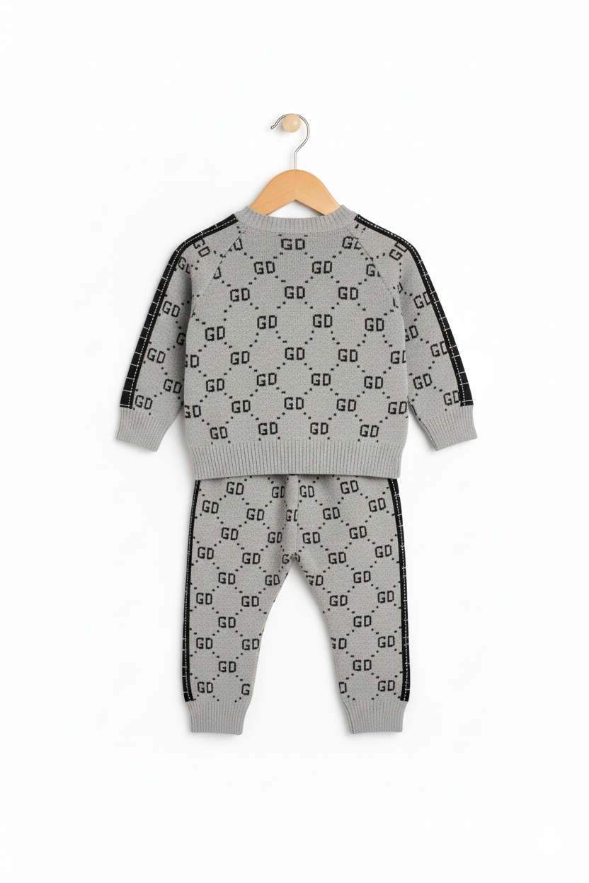 Warm Full Sleeve Baby Sweater with Matching Bottom