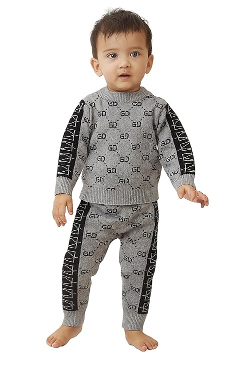 Cozy Grey Baby Winter Dress – WooAttire