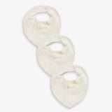 Cream Muslin Baby Dribble Bibs Pack of 3 | Soft Cotton Feeding Bib for Newborn & Infants
