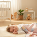 WooAttire premium muslin baby blanket folded view