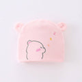 Baby Cotton Cap with Cute Bear Print (Pack of 1)