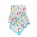 Soft Breathable Muslin Blanket for Newborns and Toddlers – Blue