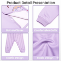 Warm & Soft Purple Baby Winter Clothing for Newborns