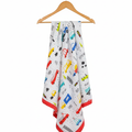 Sky Blue Muslin Swaddle Blanket for Infants and Babies