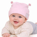 Baby Pink Bunny Ear Cotton Cap for Girls for 0–12 Months