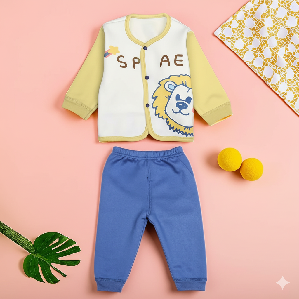 Stylish & Comfortable Baby Winter Wear – WooAttire Yellow 2-Piece Outfit